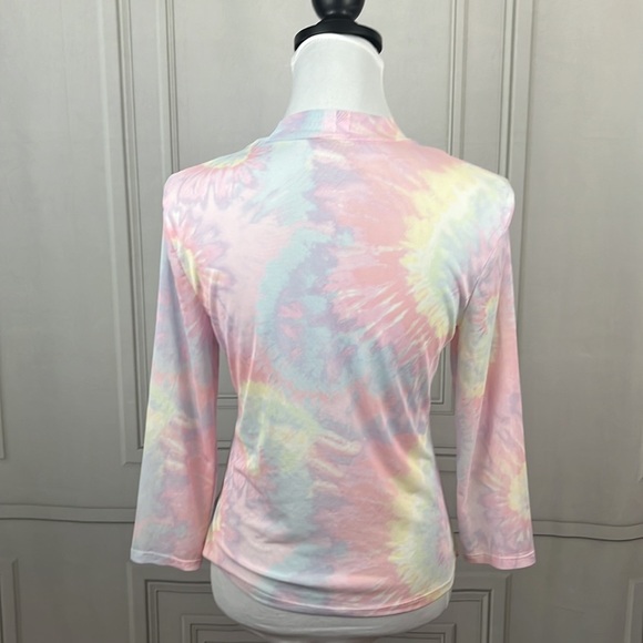 Sheer pastel tie dye top 🖤 - Picture 7 of 10